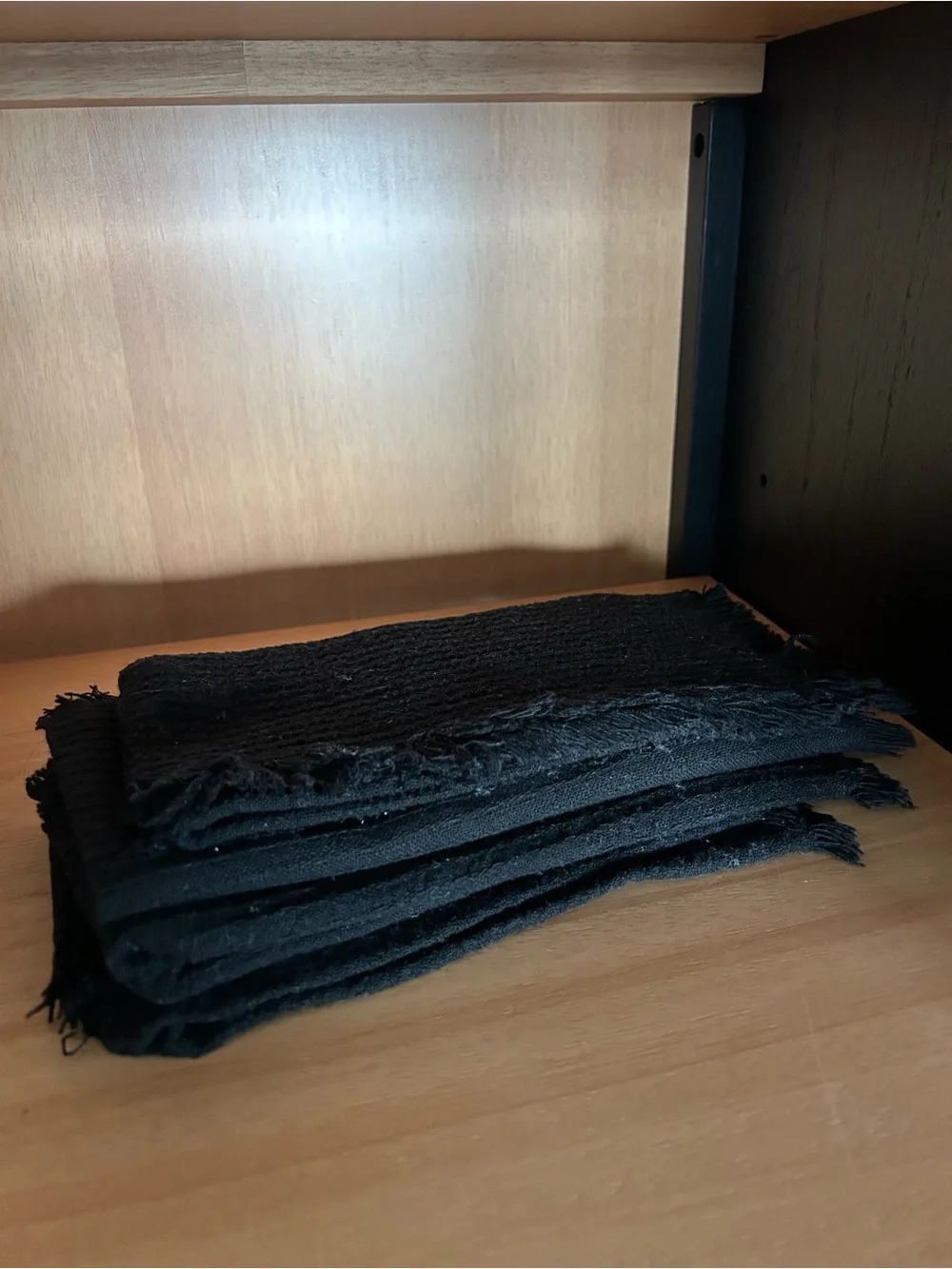 Black Fringe 100% Cotton Napkins - Set of 4